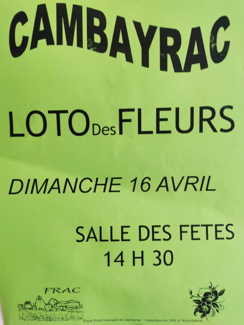 loto des fleurs Cambayrac