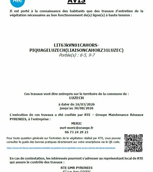 Travaux d’élagage et abattage sur Luzech