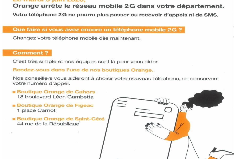 Fermeture du réseau mobile 2G